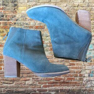 Sage Olive green suede booties US women's size 9